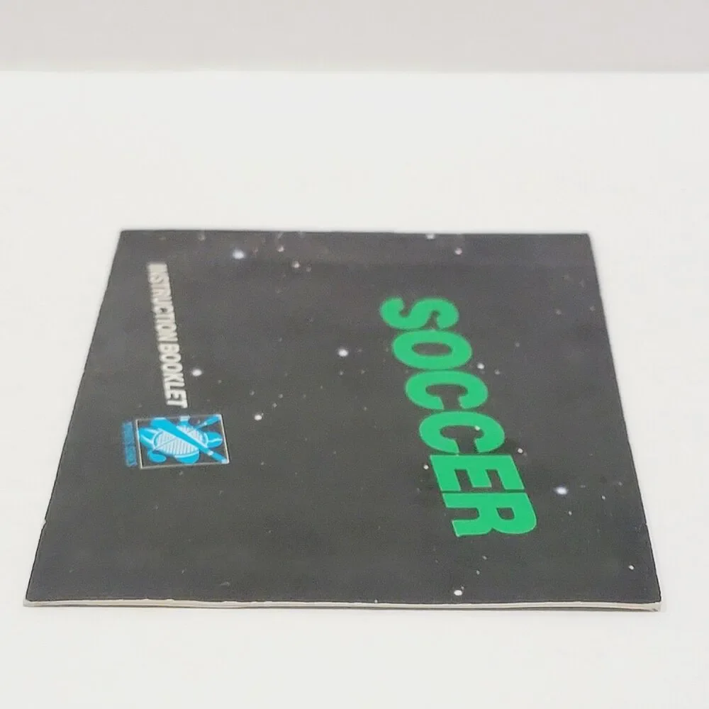 Soccer Instruction Booklet Manual Nintendo Entertainment System 1985 NES Black